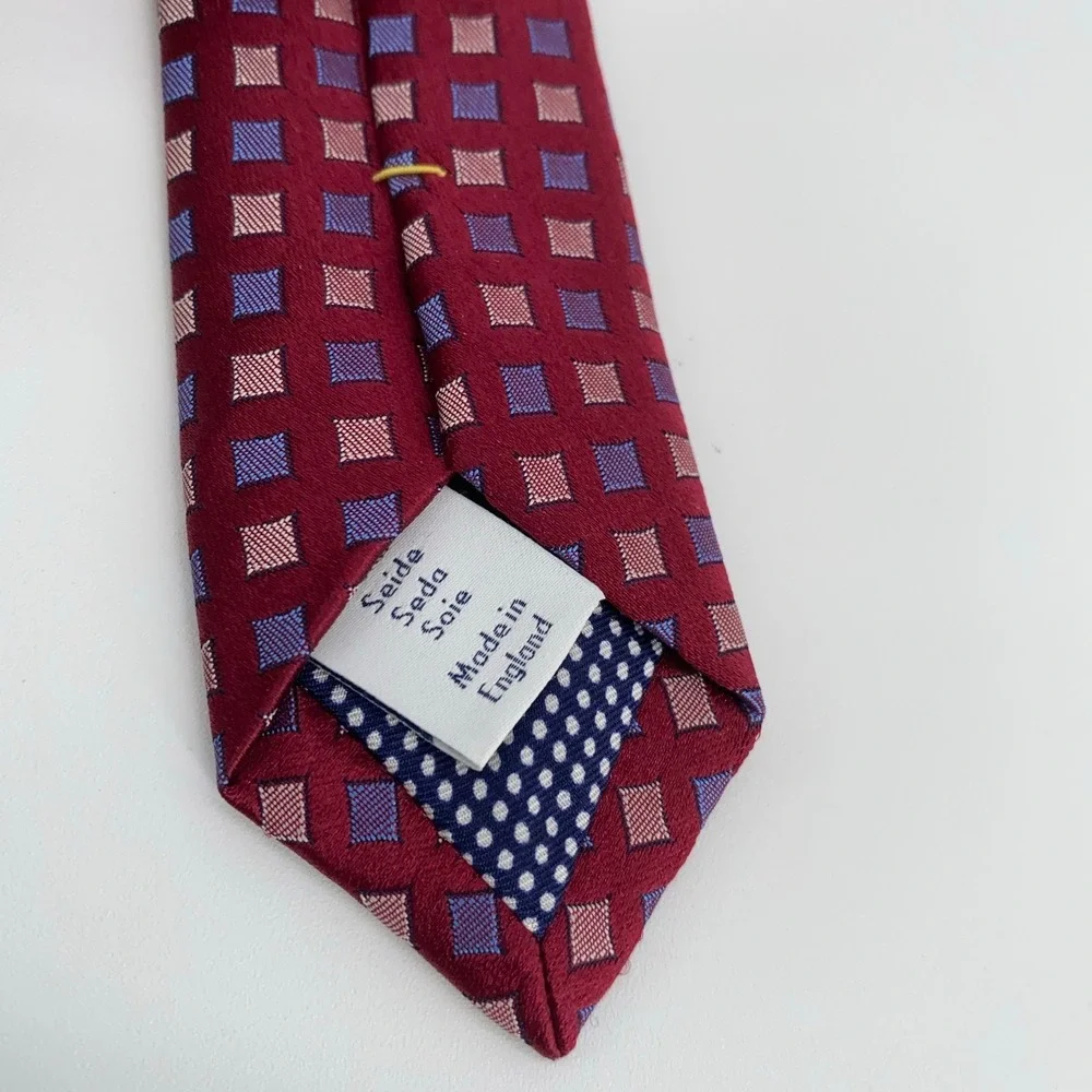 Eton Tie Mens One Size Colorful Patterned Professional‎ Necktie England Made NWT